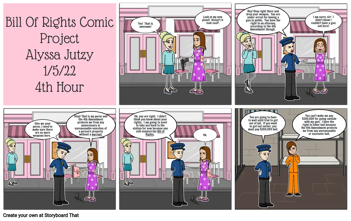 Bill of Rights Comic Project