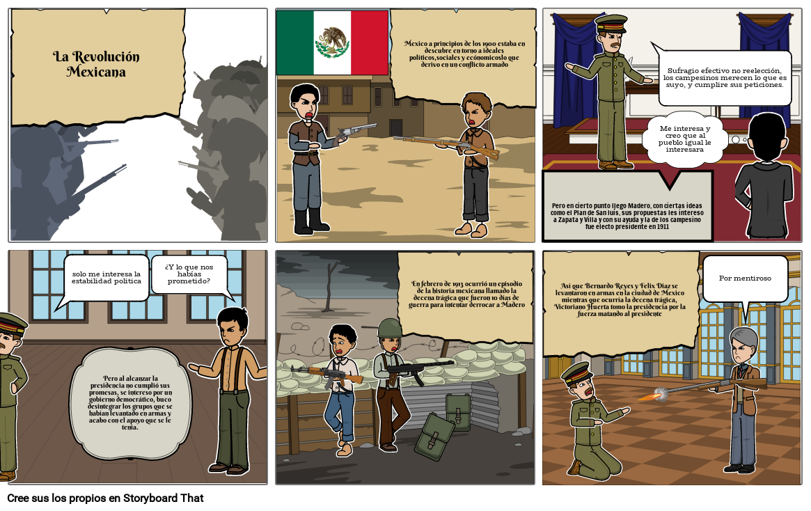 Revolución Mexicana Storyboard By 0854b6d8