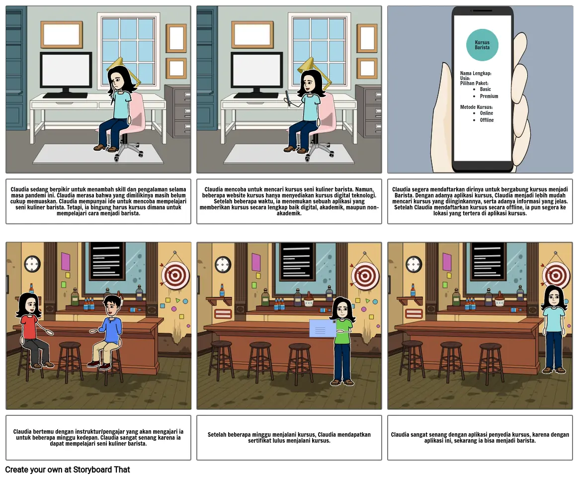 Storyboard Aplikasi Kursus