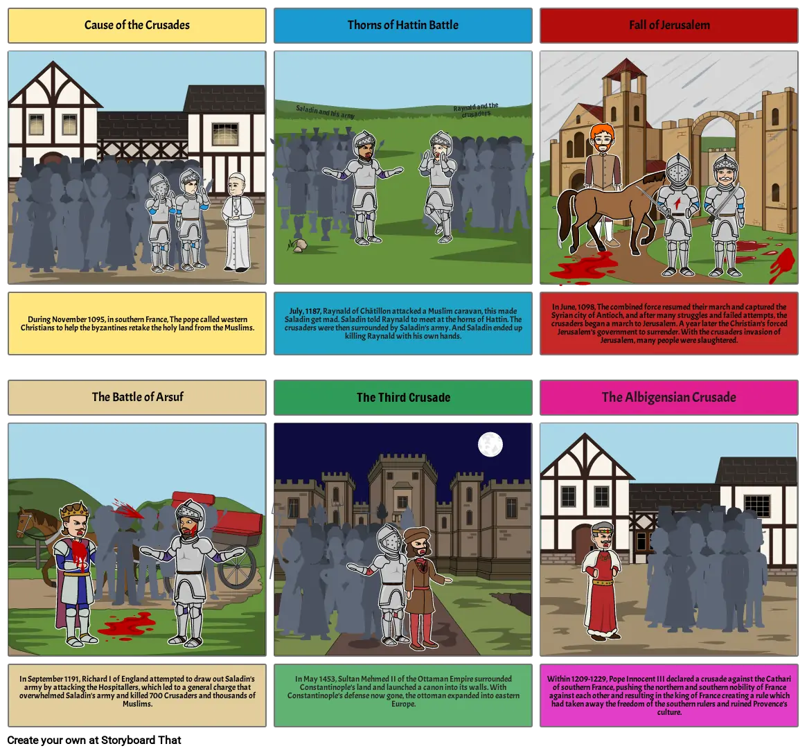 Crusades Storyboard by 086f0f8d