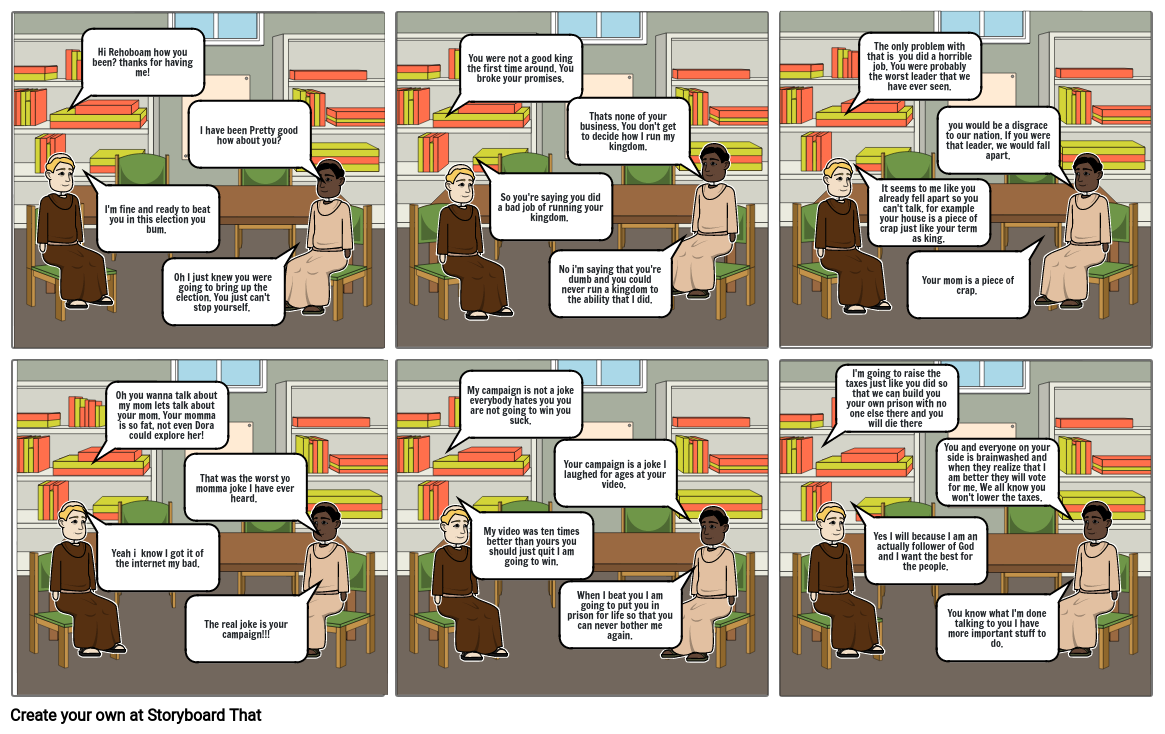 Jeroboam vs. Rehoboam conversation