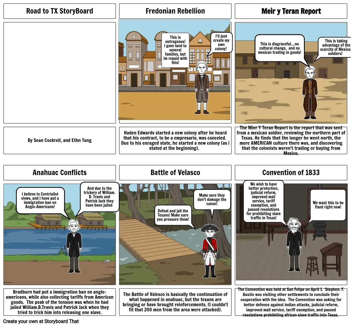 Road to TX Storyboard