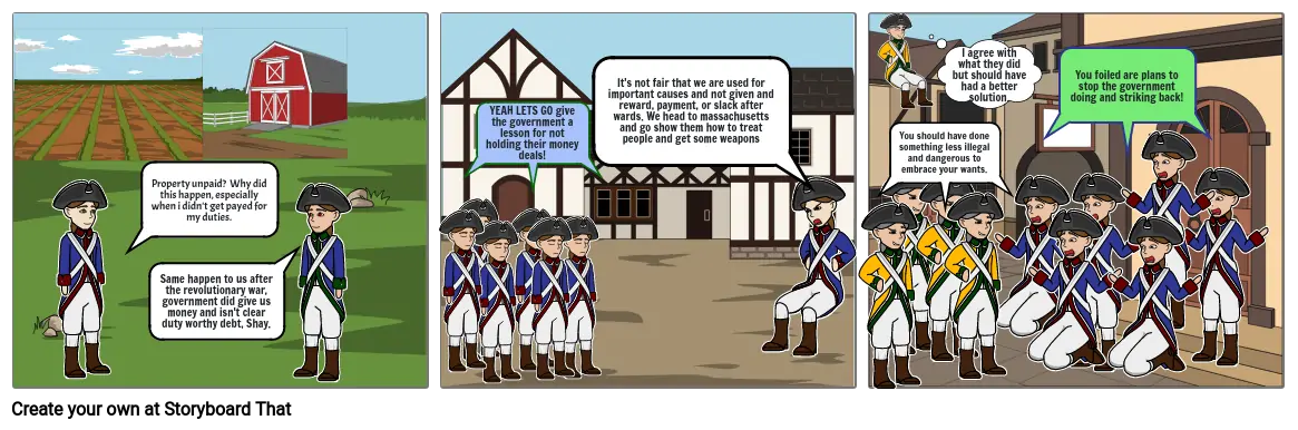 Shays Rebellion comic strip