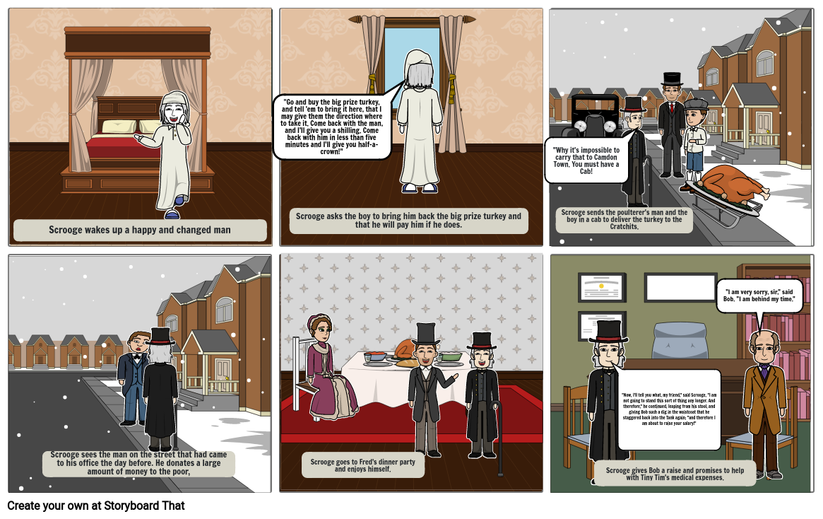 Christmas Carol Story board