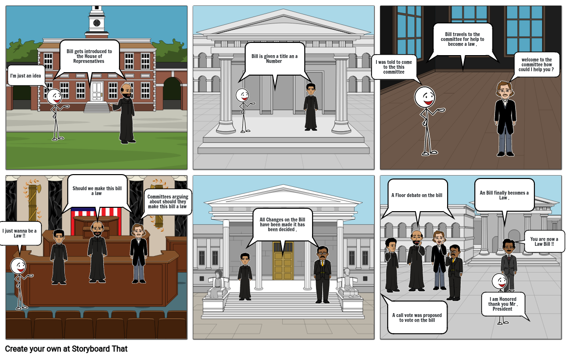 Bill of Rights Project Storyboard by 09e56727