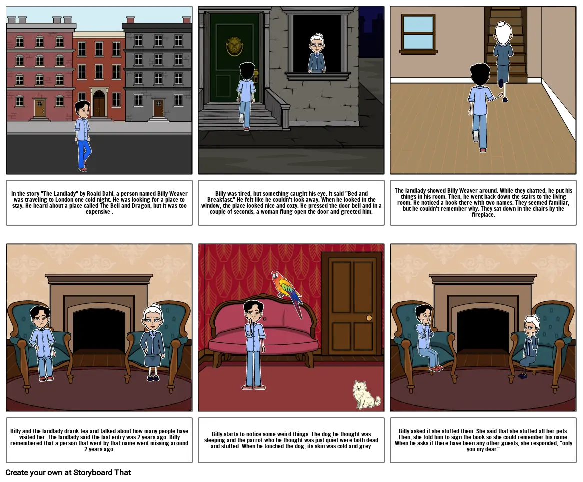 The Landlady Storyboard por 0a2d363a