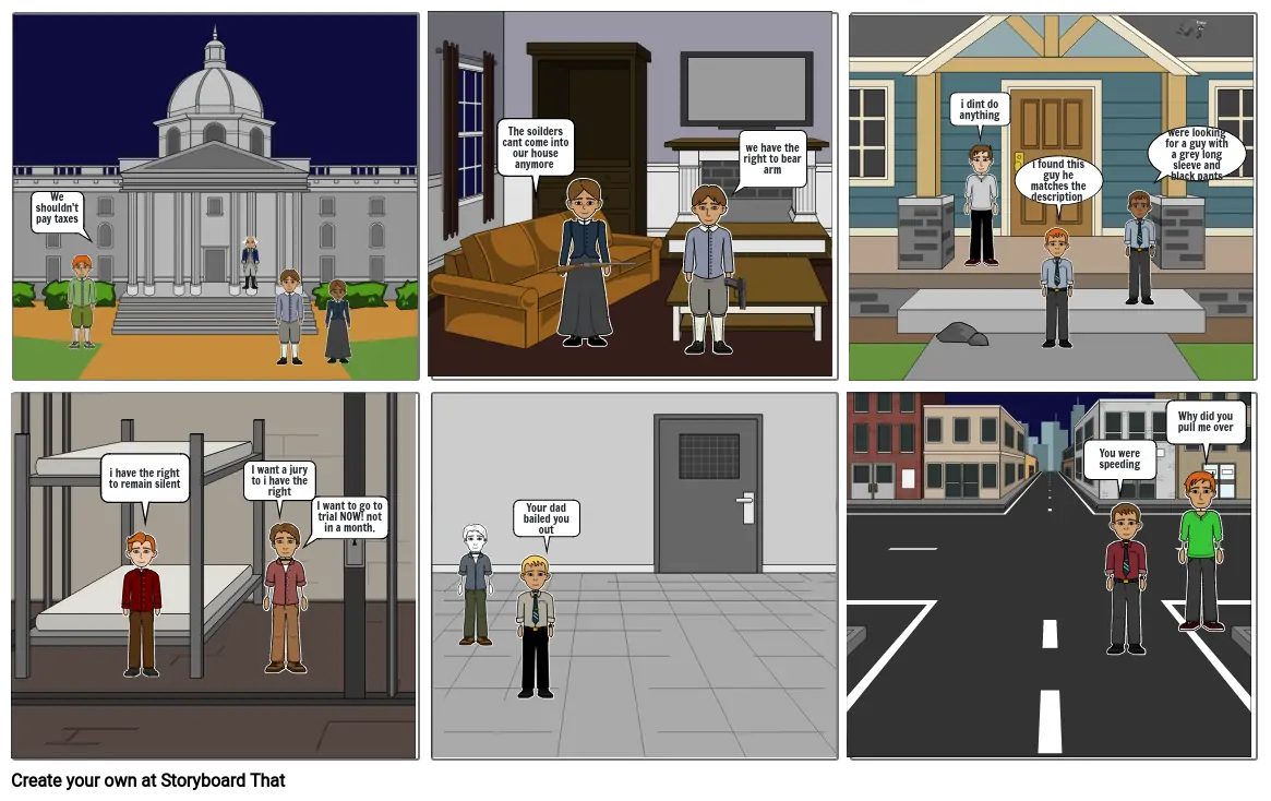 Bill of rights Comic Strip