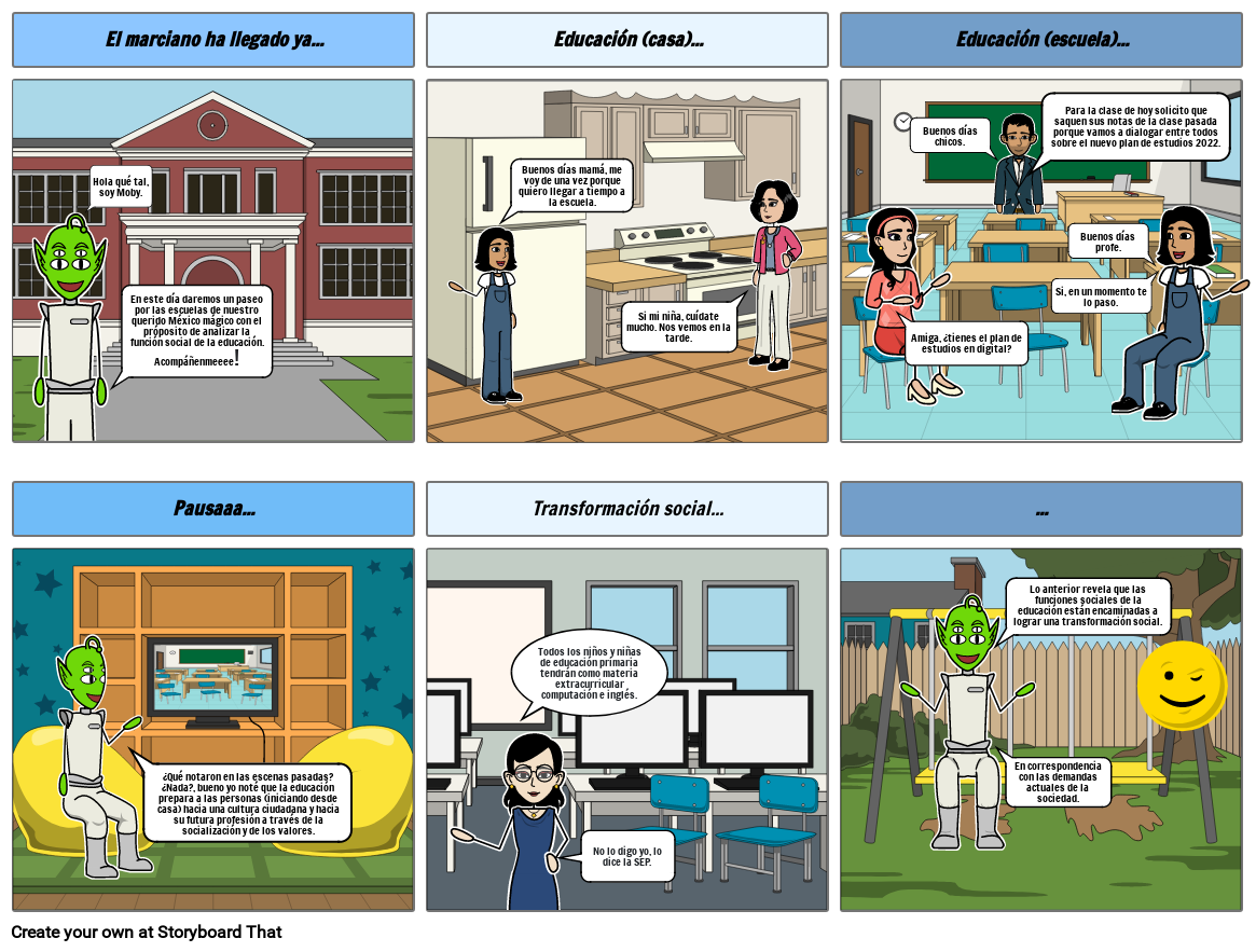 LA FUNCIÓN SOCIAL DE LA EDUCACIÓN Storyboard by 0ae9bae3