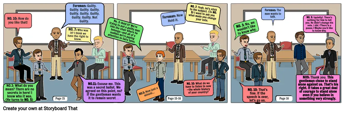 12 Angry Men Comic Strip Act II