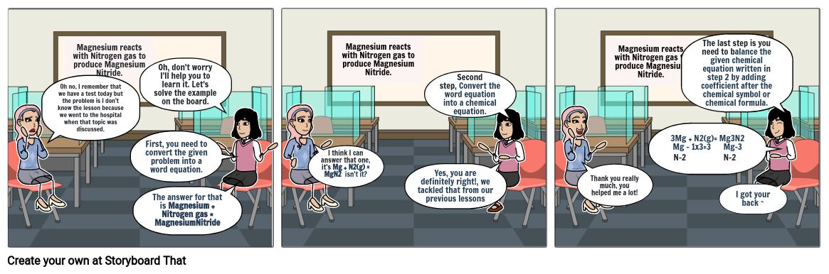 CHEMICAL EQUATION COMIC STRIP