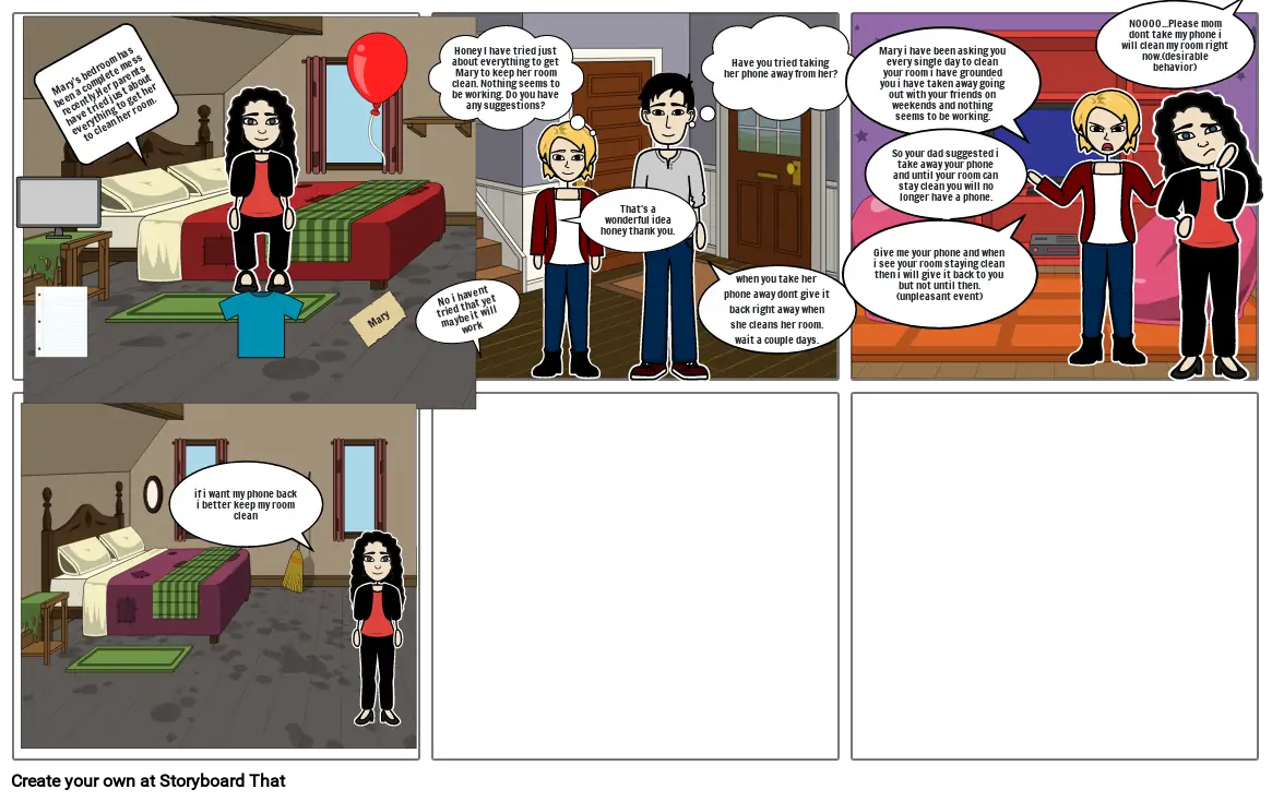 operant conditioning story board