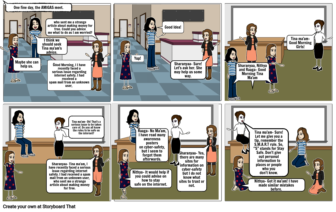 part 4 Comic Internet Safety Storyboard by 0b8a5a04