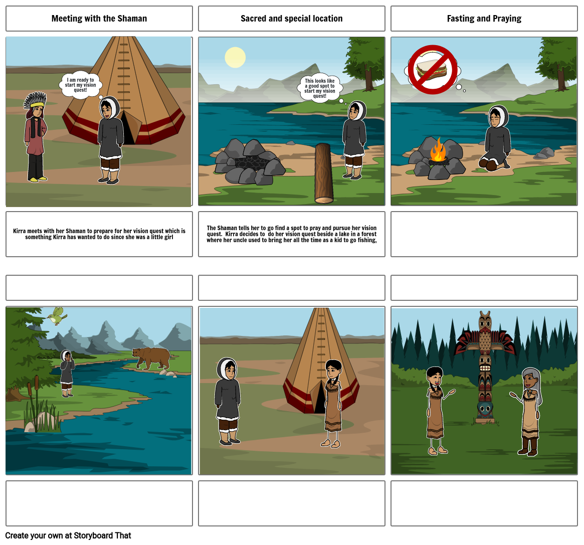 Indigenous spirituality Storyboard by 0b97d415