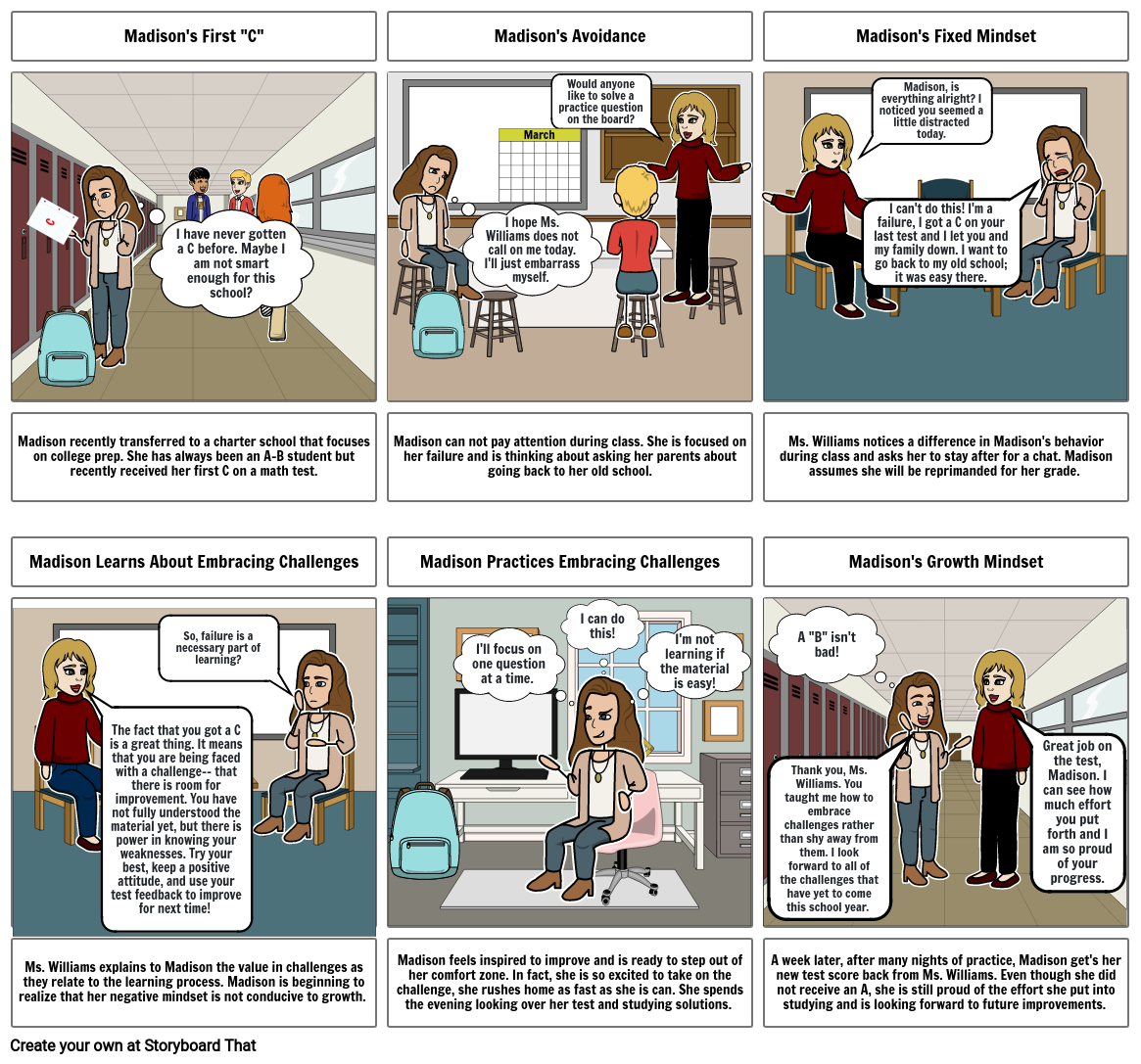 Madison's Growth Mindset Storyboard by 0bd54748