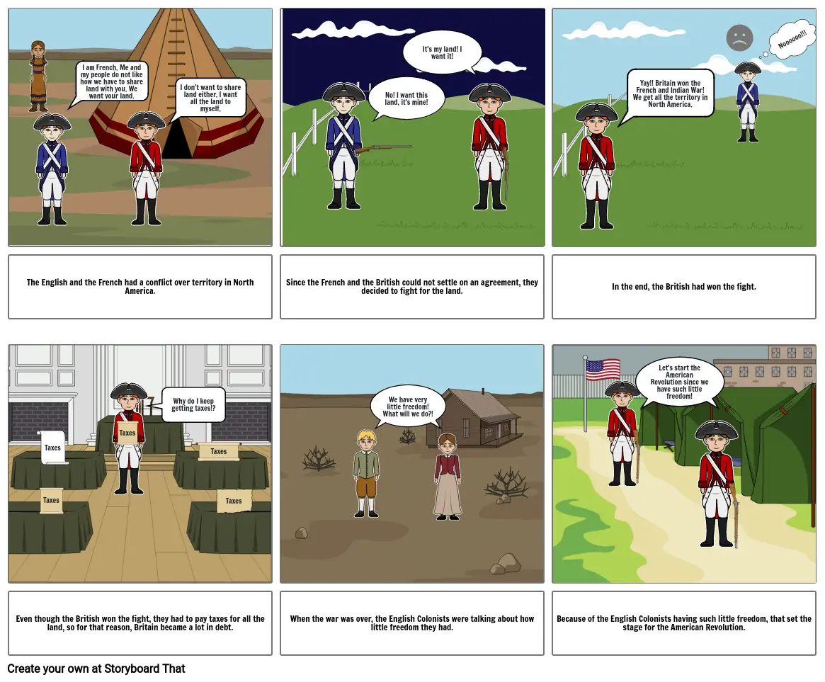 French and Indian War Storyboard