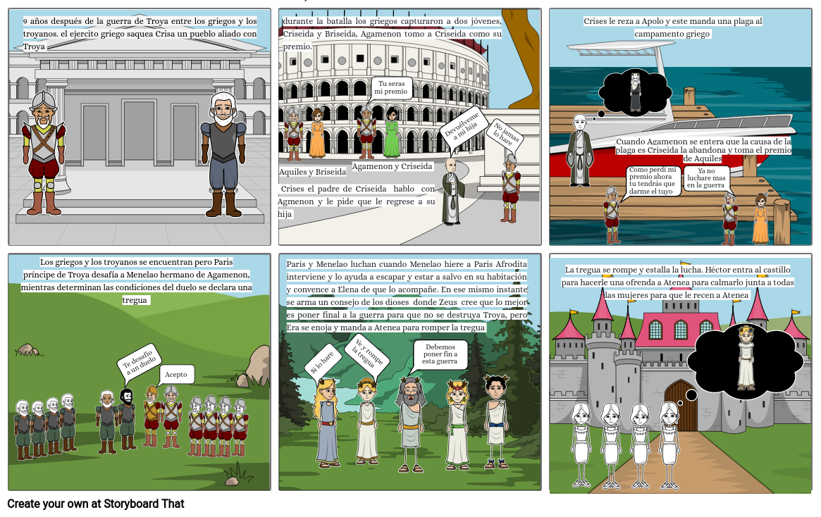 La Iliada Storyboard por 0c37036c