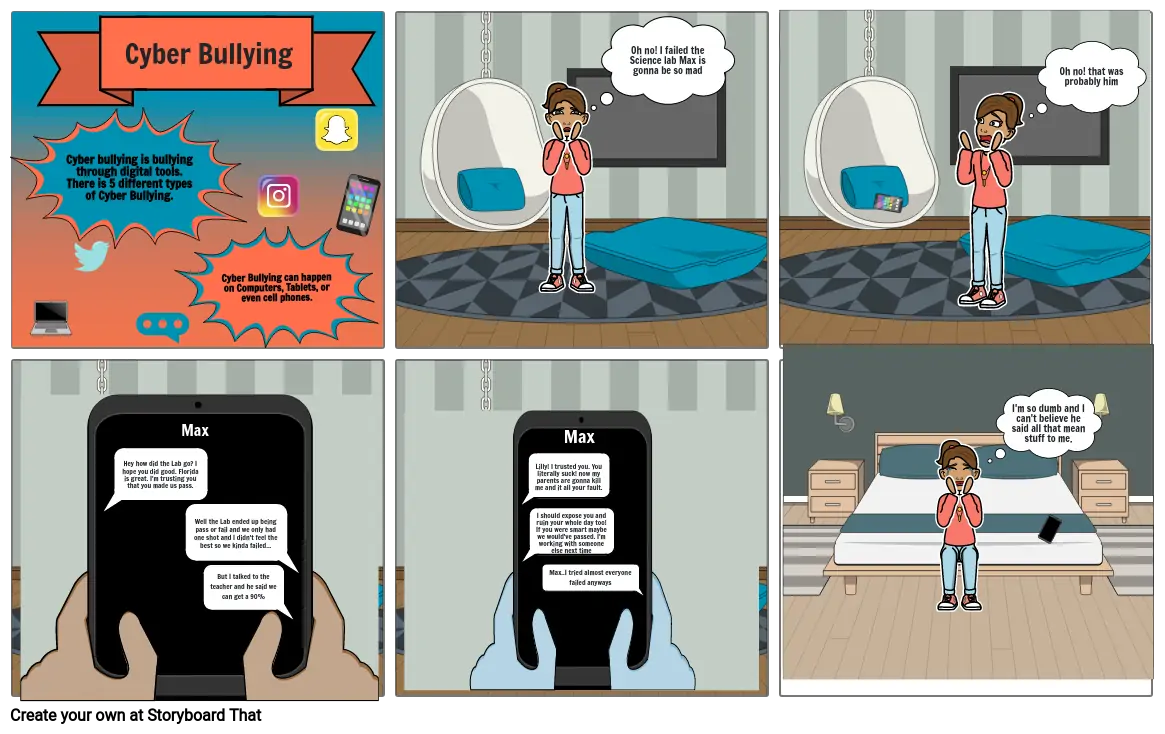 Cyberbully Comic Strip