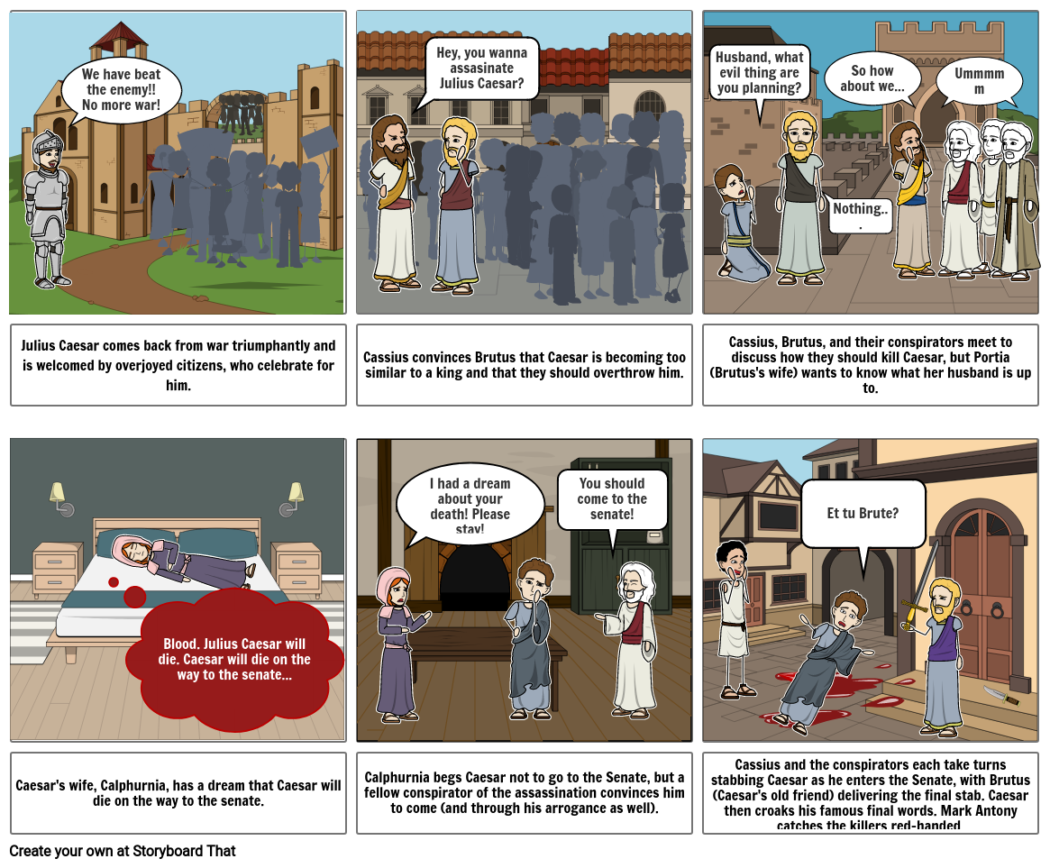 Julius Caesar English Storyboard Von 0c6f213d