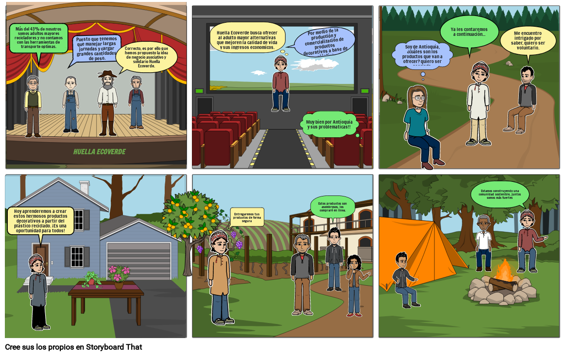 Storyboard: Huella Ecoverde