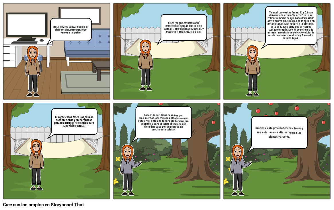 El Ciclo Celular En Mi Vida Cotidiana Storyboard