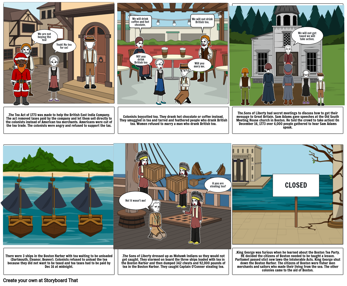 Boston Tea Party-Andrew Storyboard by 0d68ac2d