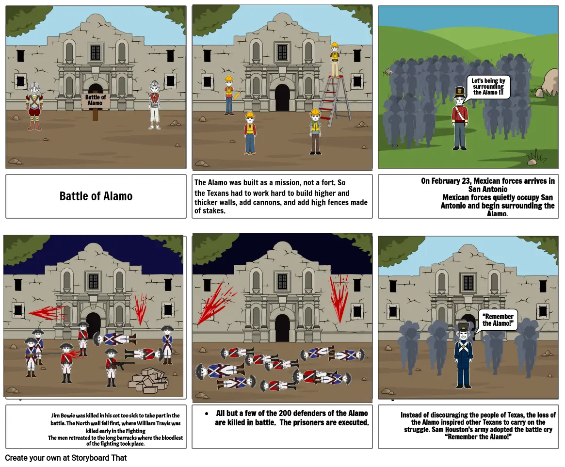 Texas Revolution Comic Strip