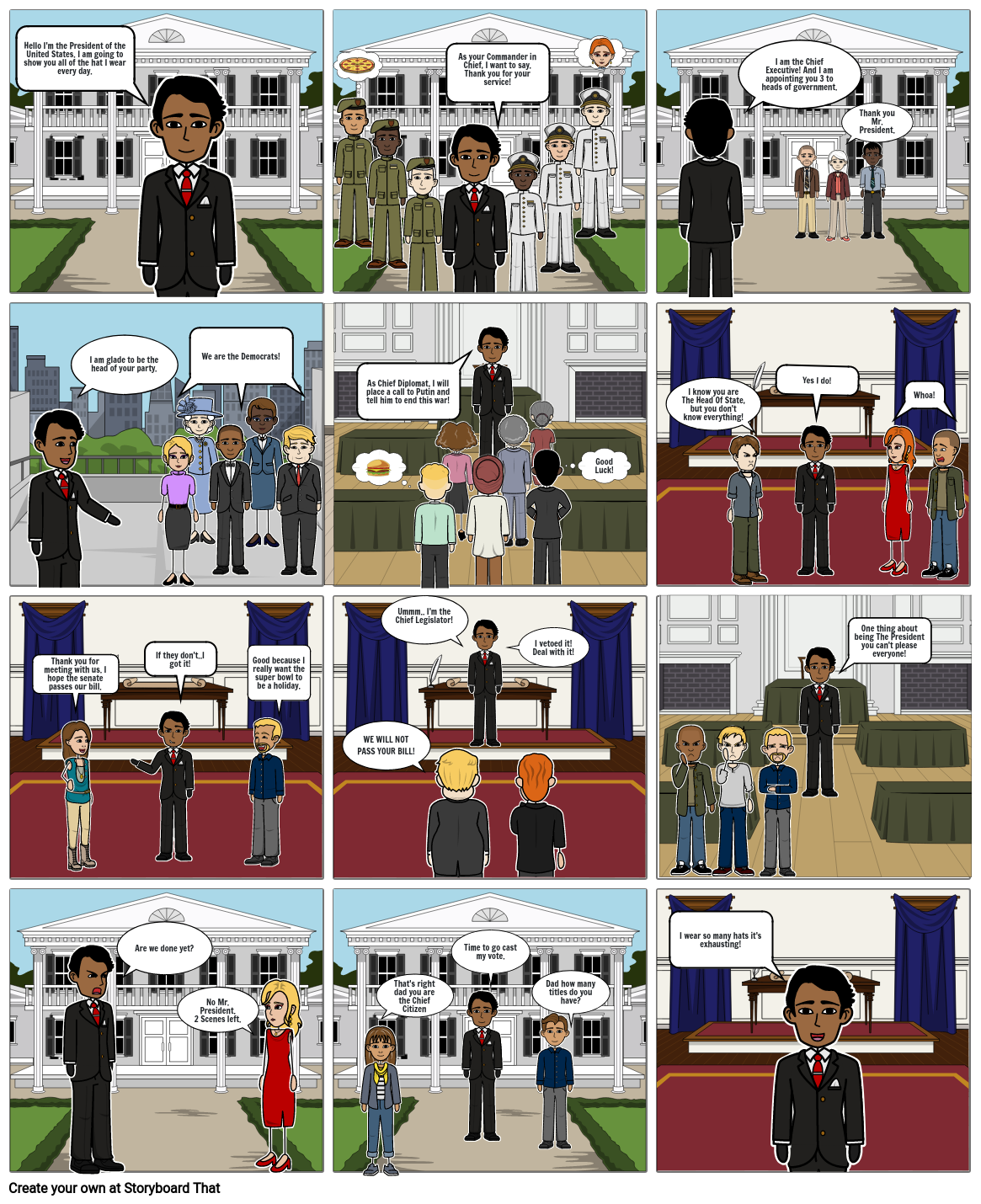 the-7-hats-of-the-president-storyboard-by-0dec8504