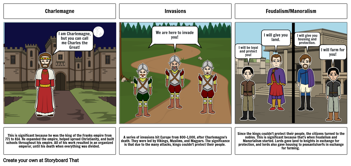 Middle Ages Storyboard