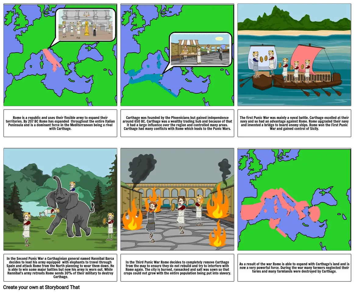 Punic War Storyboard