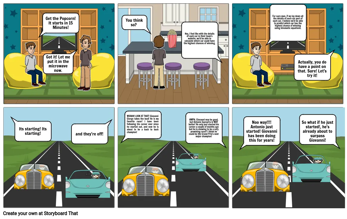 Physics Comic Panels 1-2