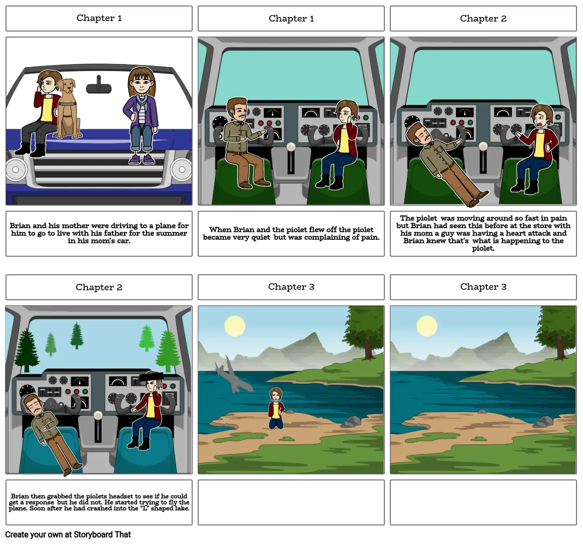 Hatchet Story board