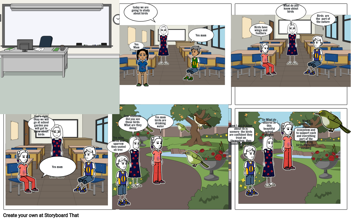 Experiential lesson plan storyboard