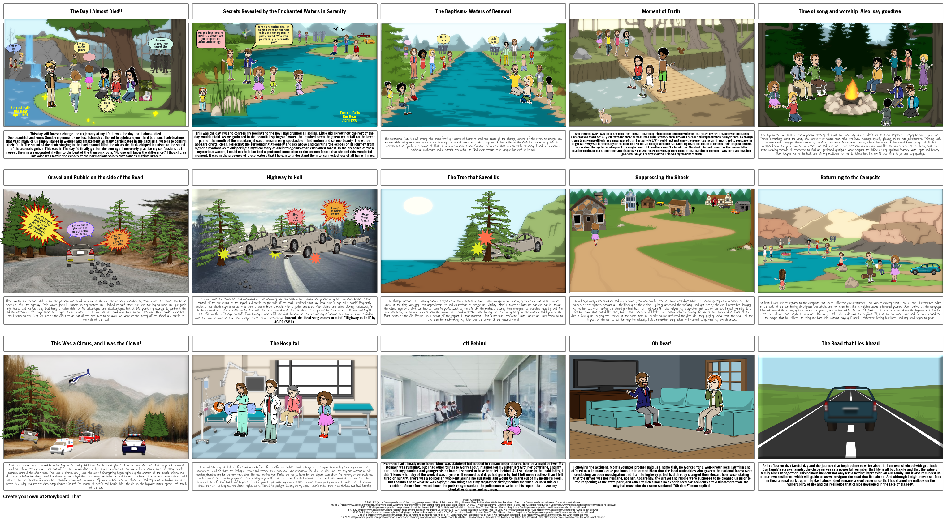 Personal Story The Day I Almost Died! Storyboard