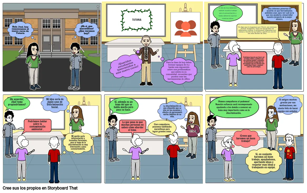 Storyboard sobre liderazgo - Paola Eduby Mondragón Ortiz