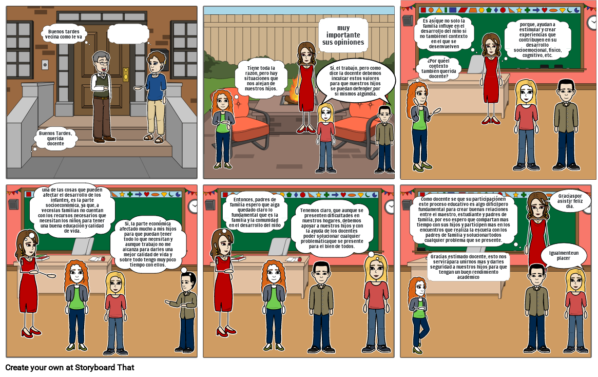 Educación Familia Y Comunidad Storyboard Por 0ffa8bcd 2697