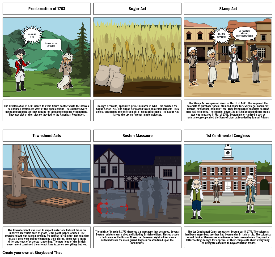 Storyboard for US World