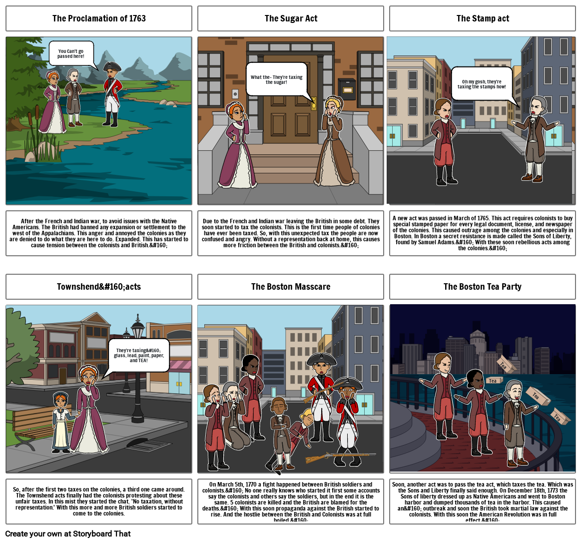 U.S History work Storyboard by 1000388