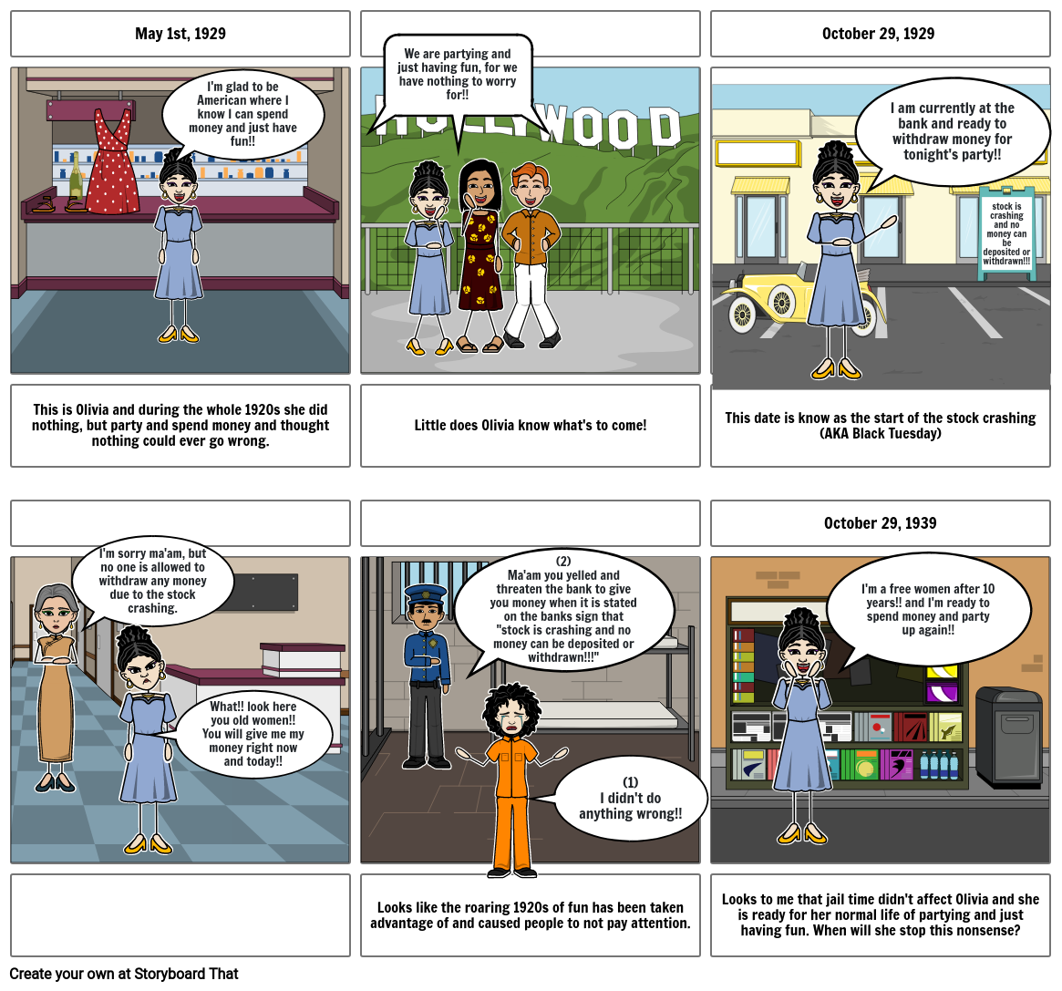 The Great Depression Storyboard by 1020f9c5