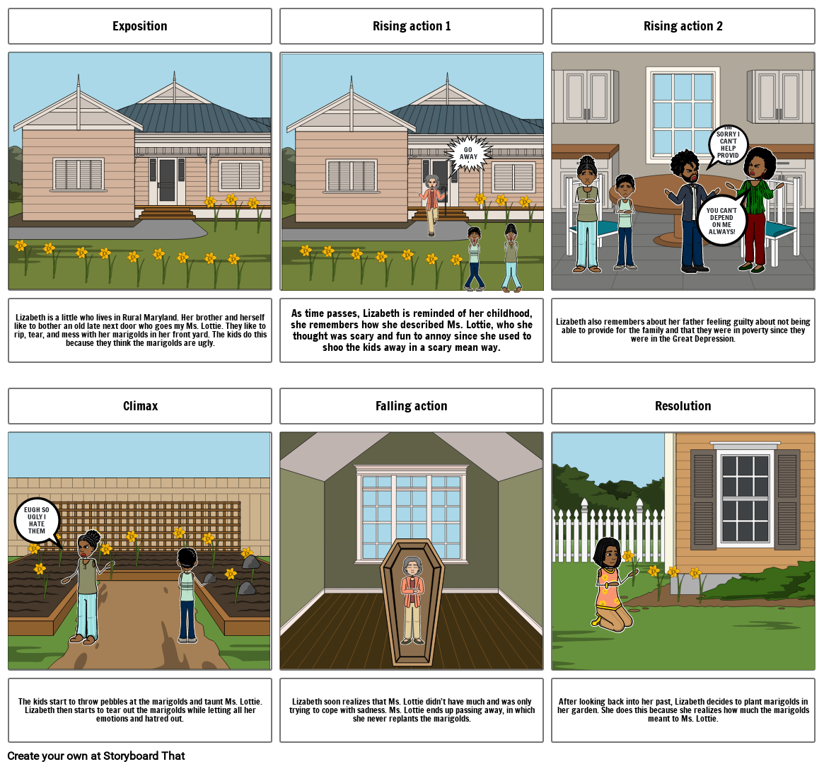 Marigolds Storyboard by 10327234