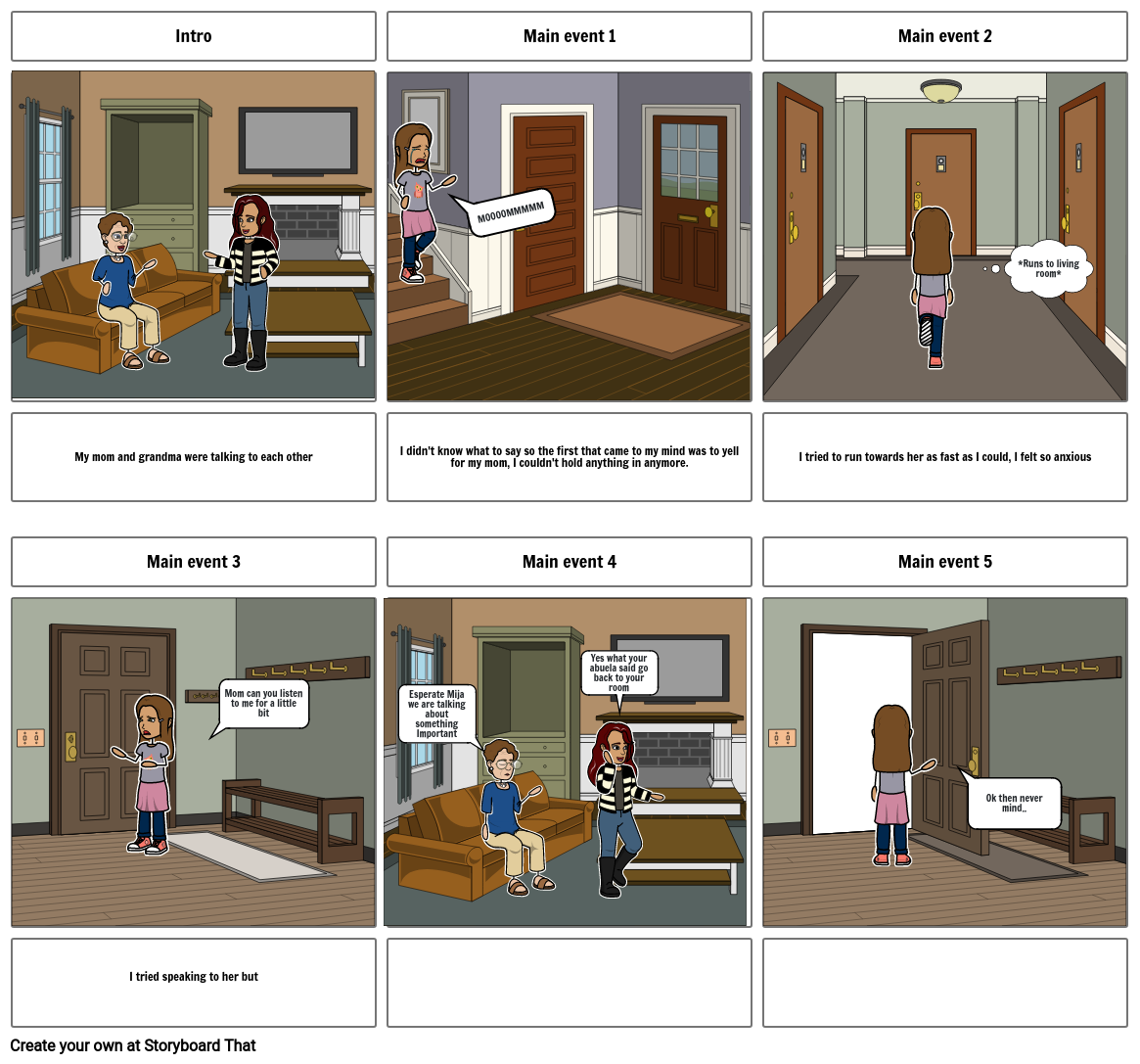 Narrative Story Storyboard by 10328099