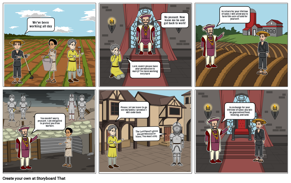 Medieval Storyboard Comic Storyboard by 1034354d