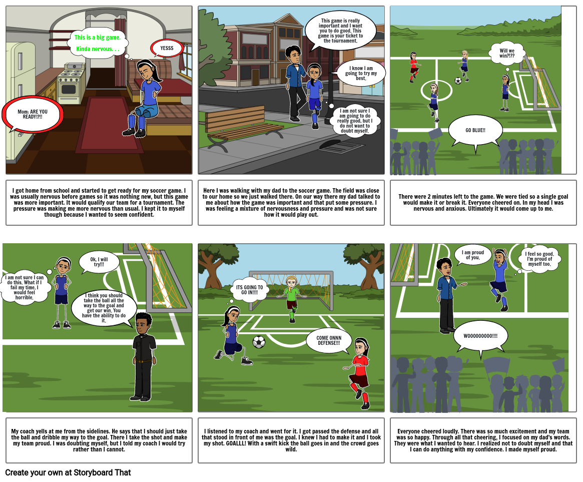 THE Soccer Game Storyboard by 10346346