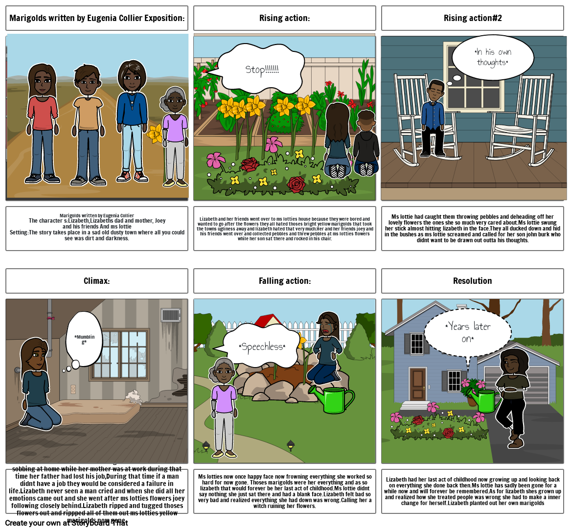 English Marigolds Storyboard By 10353257