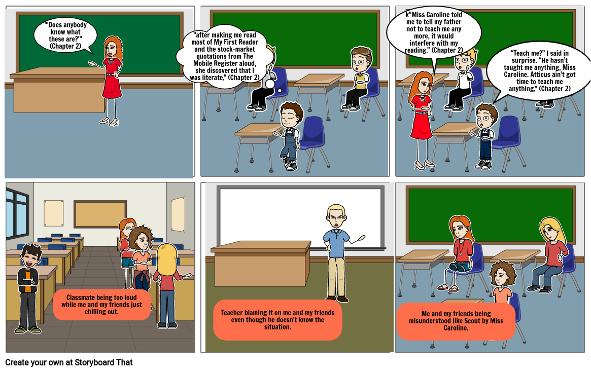 TKAM Conflict Storyboard By: Veronica Storyboard