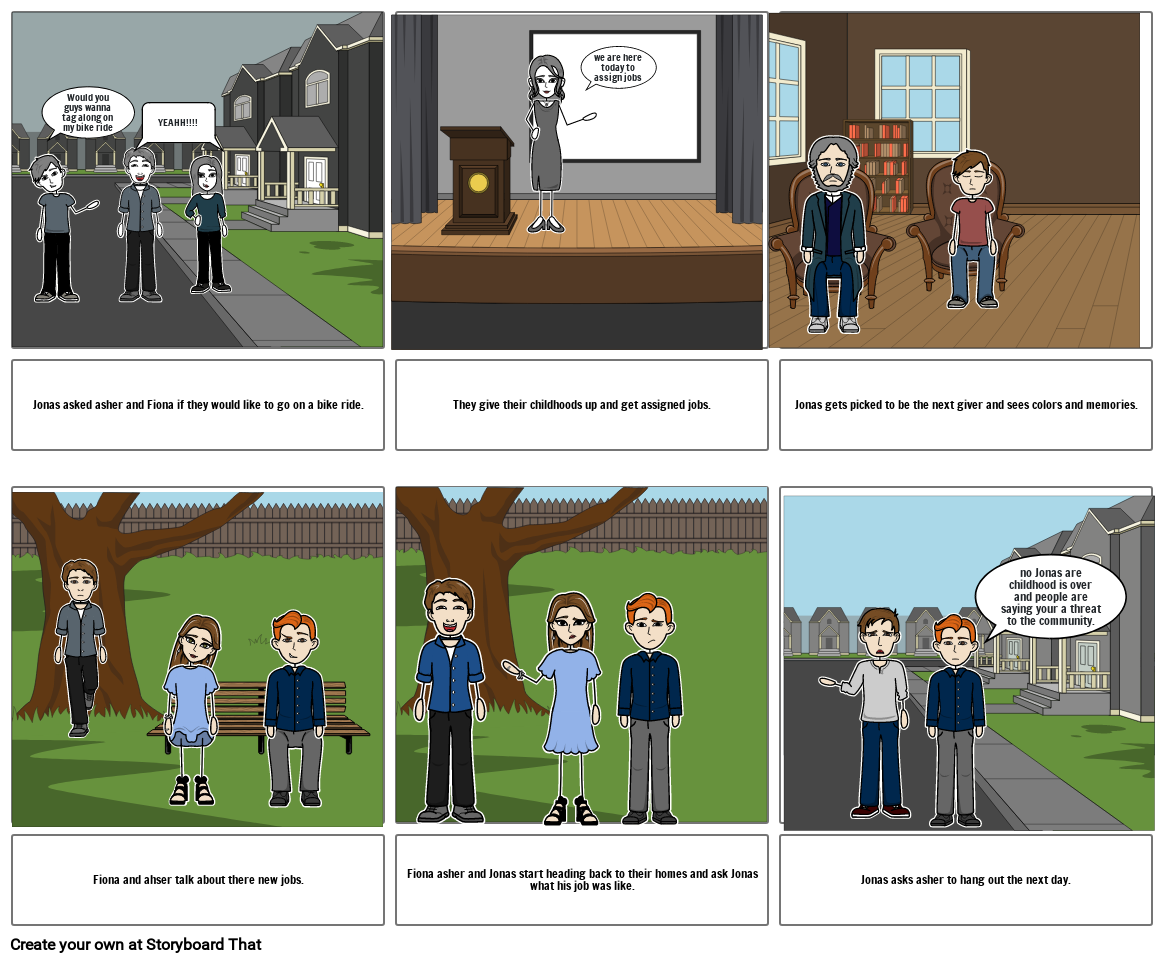 the giver comic strip Storyboard by 107583d3