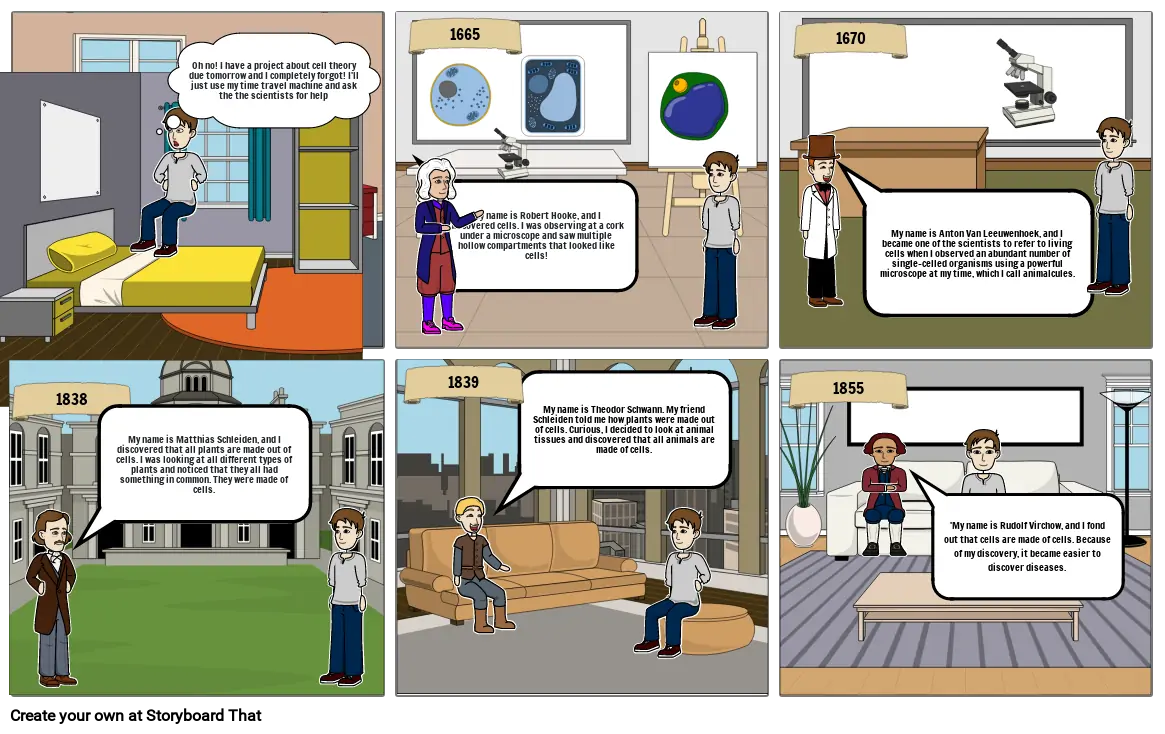 cell theory Storyboard by 108d07c0