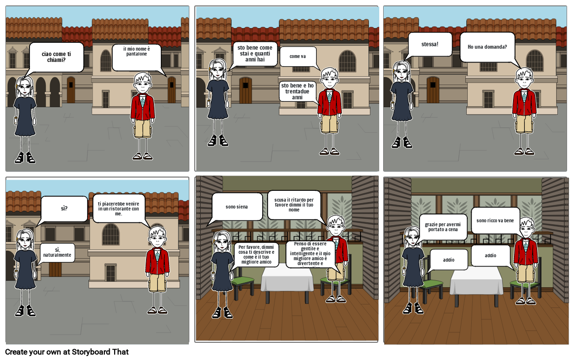 My italian story board Storyboard by 109b1453