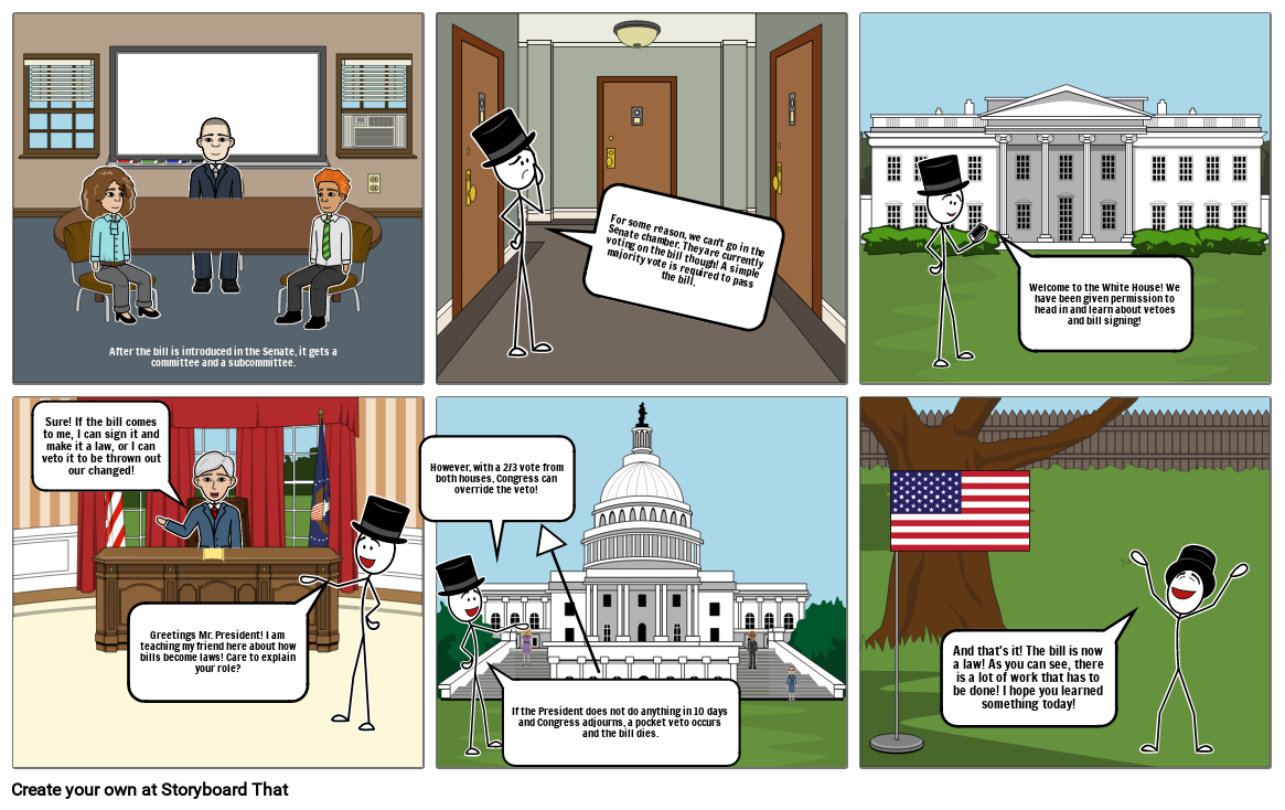 Bill becomes law Storyboard by 10a87878