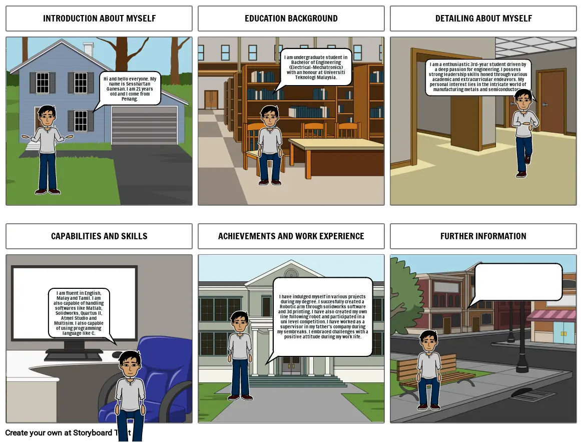 Storyboard of Sesshartan Ganesan