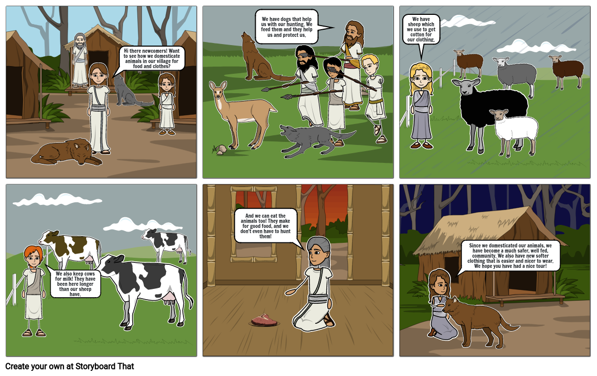 Neolithic Domestication Storyboard by 10dcd202